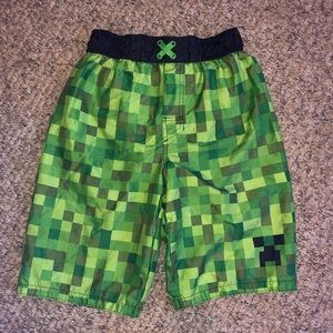 Minecraft Creeper Swim Trunks